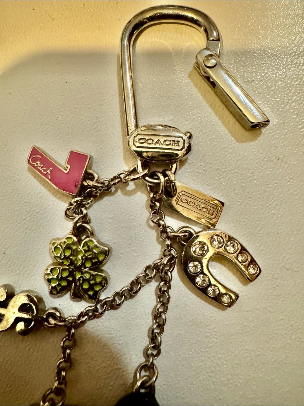 Coach Vintage Lucky Charm Keyring Bag Charm - Picture 4 of 8
